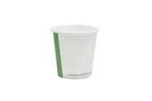 Vegware White Espresso Hot Cups White 4oz/120ml Vegware White Espresso Hot Cups White 4oz/120ml