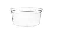 Vegware PLA Deli Round Clear Container 12oz/354ml Vegware PLA Deli Round Clear Container 12oz/354ml