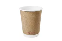 Vegware Kraft Double Walled Cups 12oz/340ml Vegware Kraft Double Walled Cups 12oz/340ml