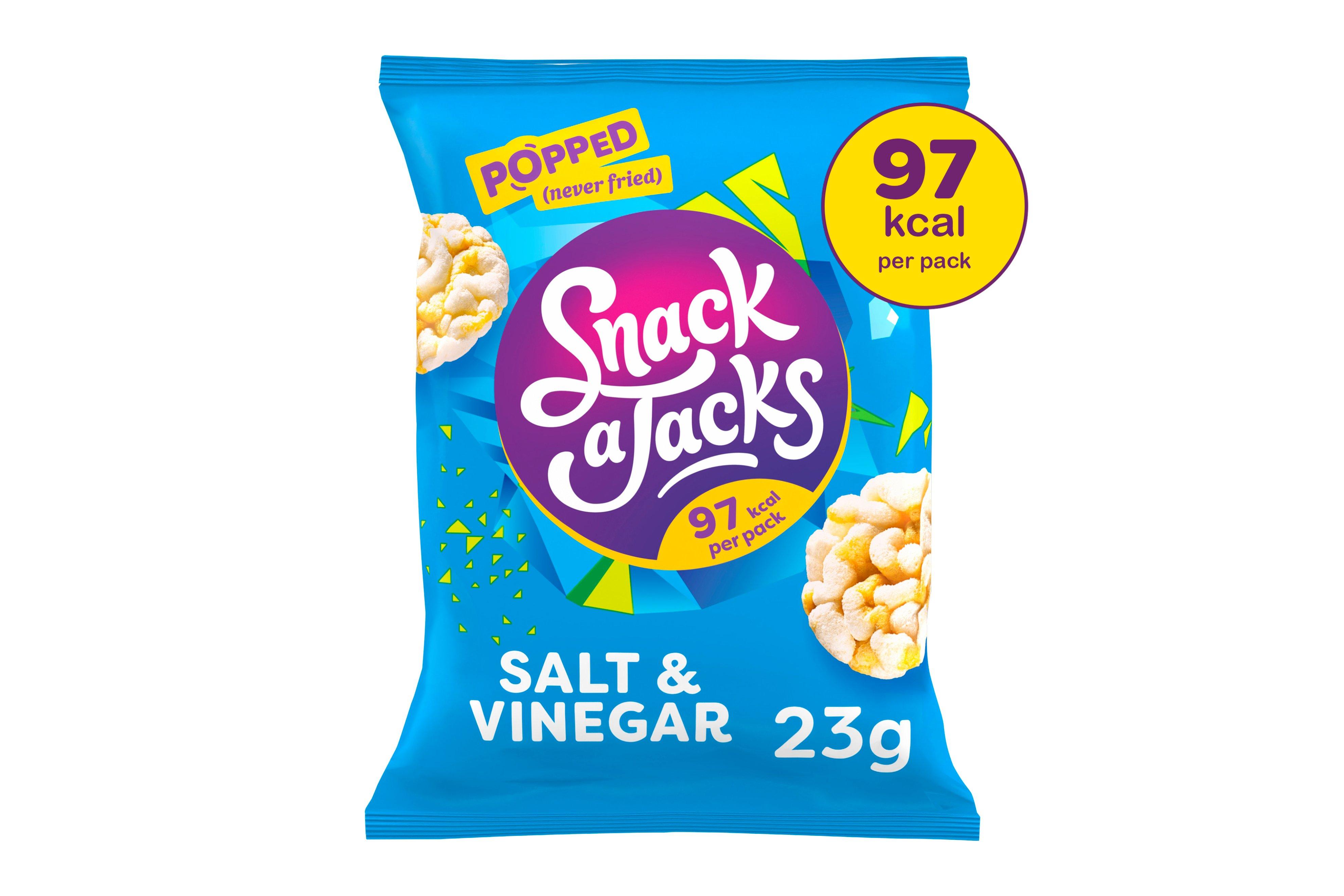 Snack a Jacks Salt & Vinegar Rice Cakes 23g     24 x 23g