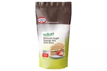 Dr Oetker Wellcare Reduced Sugar Sponge Mix with Bran, with Sugars and Sweeteners Dr Oetker Wellcare Reduced Sugar Sponge Mix with Bran, with Sugars and Sweeteners