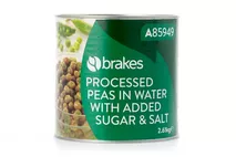 Brakes Processed Peas in Water with Added Sugar & Salt Brakes Processed Peas in Water with Added Sugar & Salt