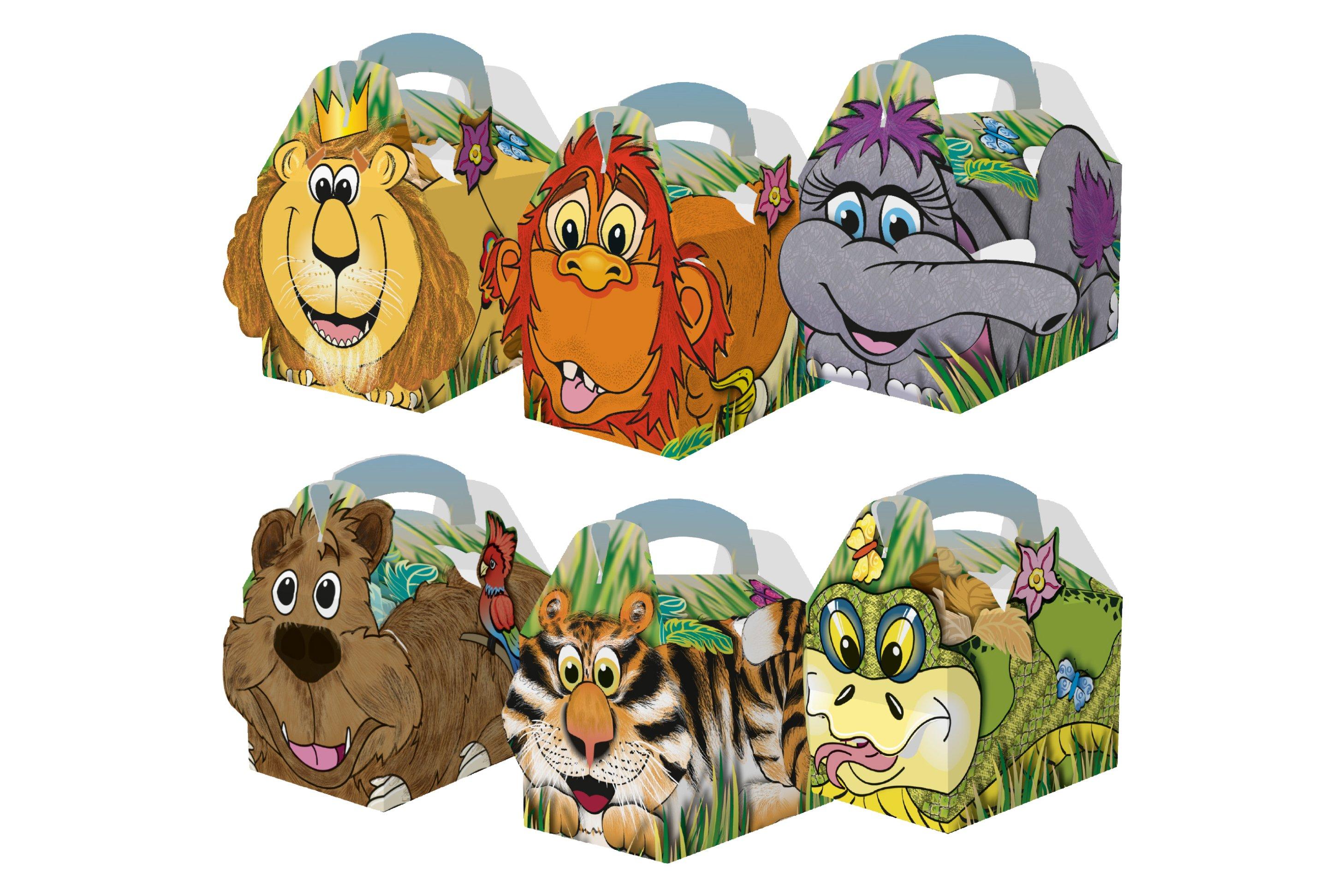 Children's Food Jungle Lion & Friends Boxes 5.5x4x3.7"""" /14.2x10.2x9.4cm 1 x 250