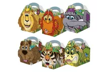 Children's Food Jungle Lion & Friends Boxes 5.5x4x3.7"/14.2x10.2x9.4cm Children's Food Jungle Lion & Friends Boxes 5.5x4x3.7"/14.2x10.2x9.4cm