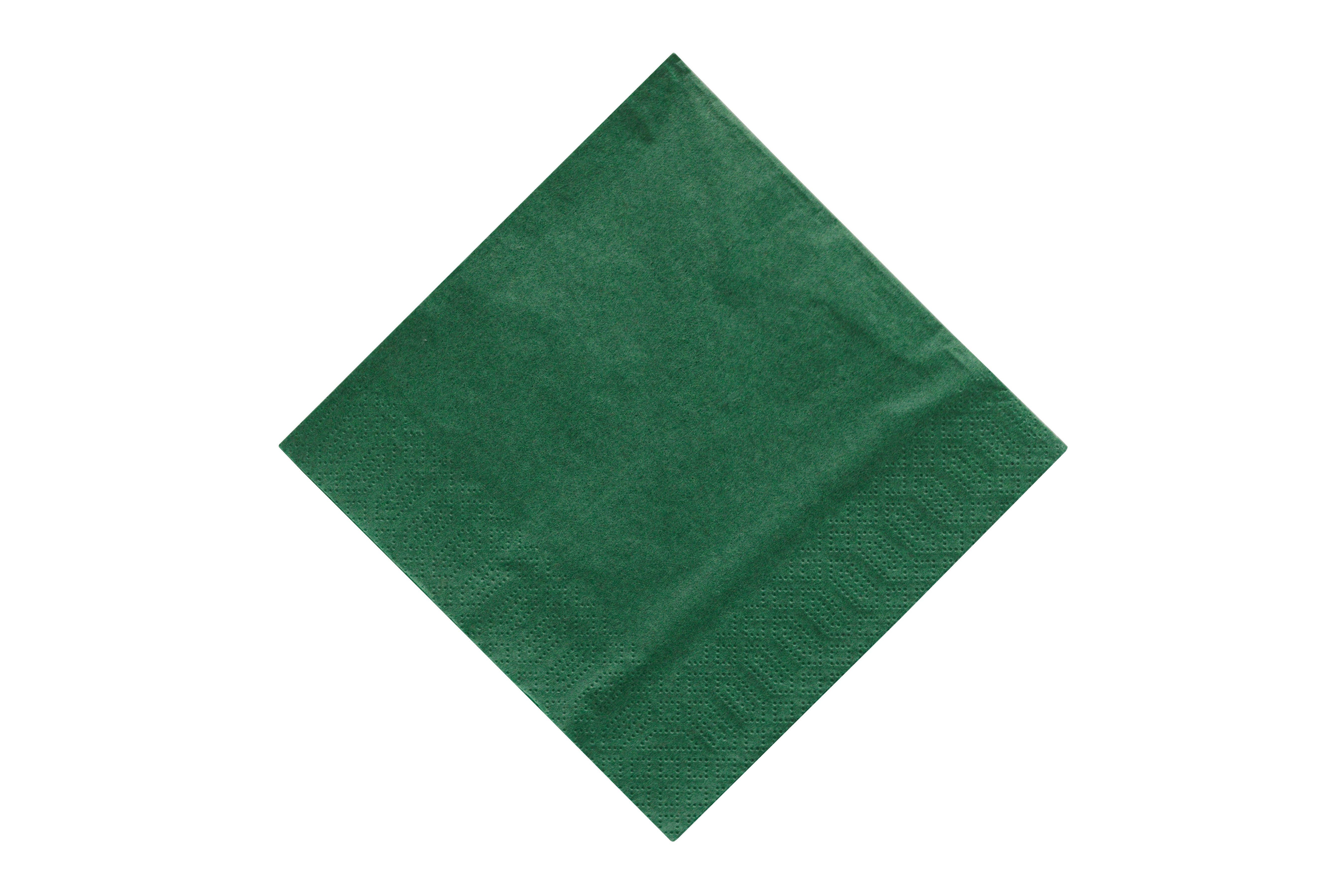 Brakes Dark Green 2 Ply Napkin 33cm     2 x 300