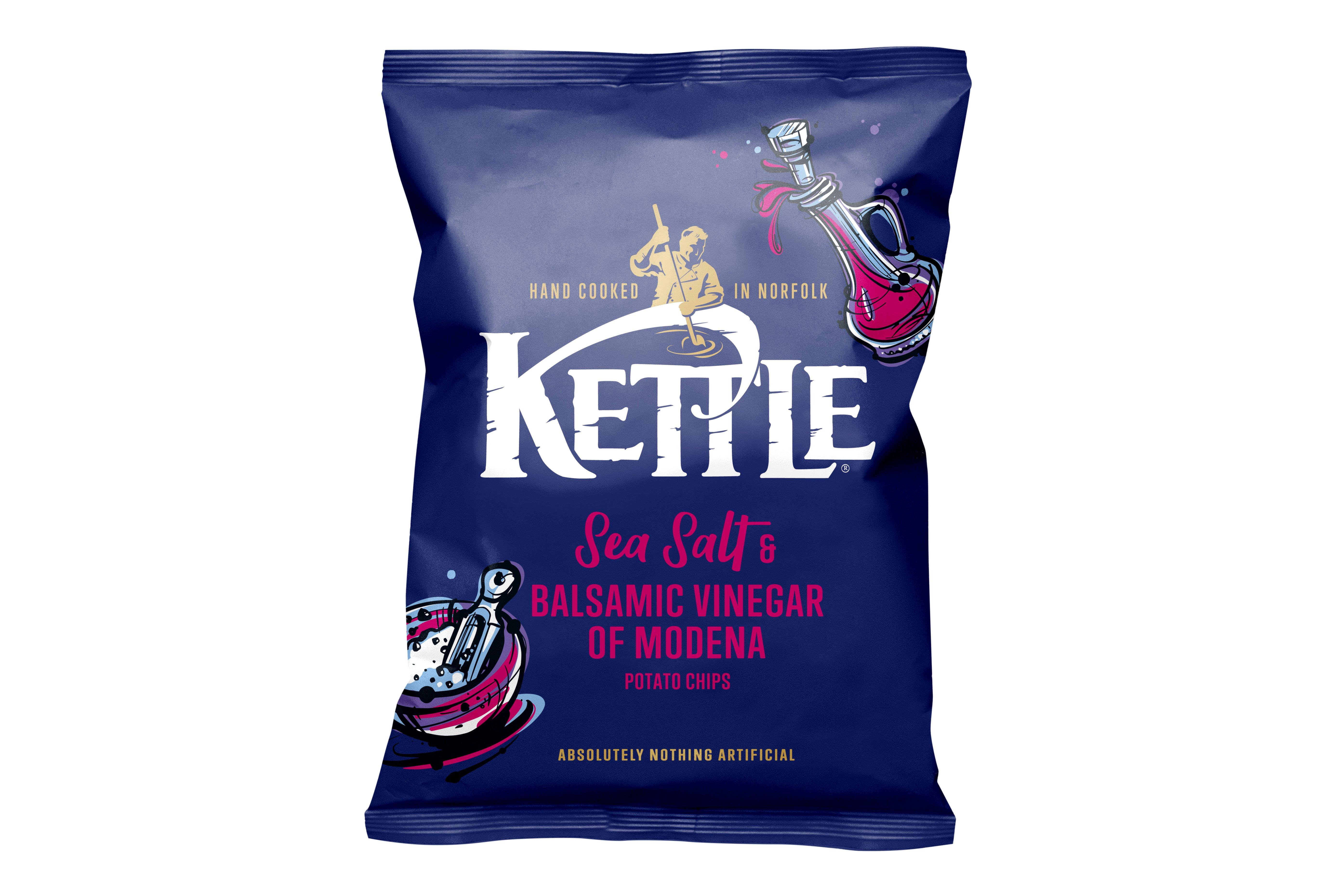 KETTLE? Chips Sea Salt & Balsamic Vinegar of Modena 40g 18 x 40g