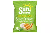 Walkers Sunbites Sour Cream & Pepper Multigrain Snacks 28g Walkers Sunbites Sour Cream & Pepper Multigrain Snacks 28g
