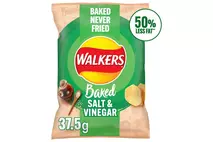 Walkers Oven Baked Salt & Vinegar Snacks 37.5g