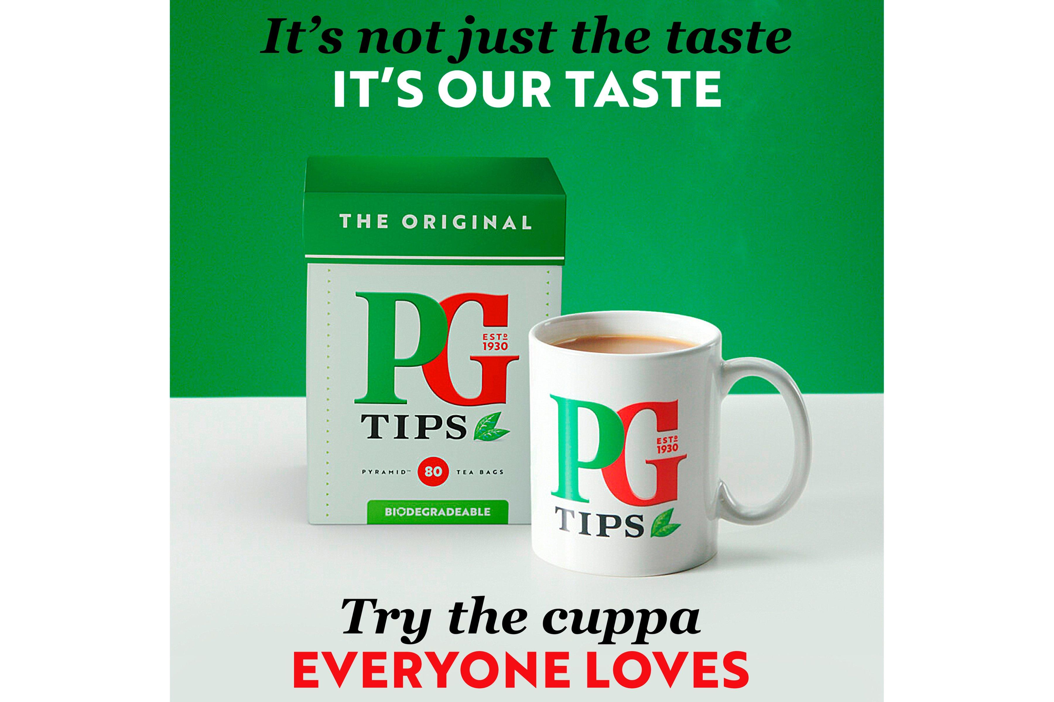 PG Tips Enveloped Tagged Teabags (200 Pack)