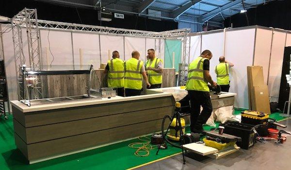 Tradeshow Setup in Process