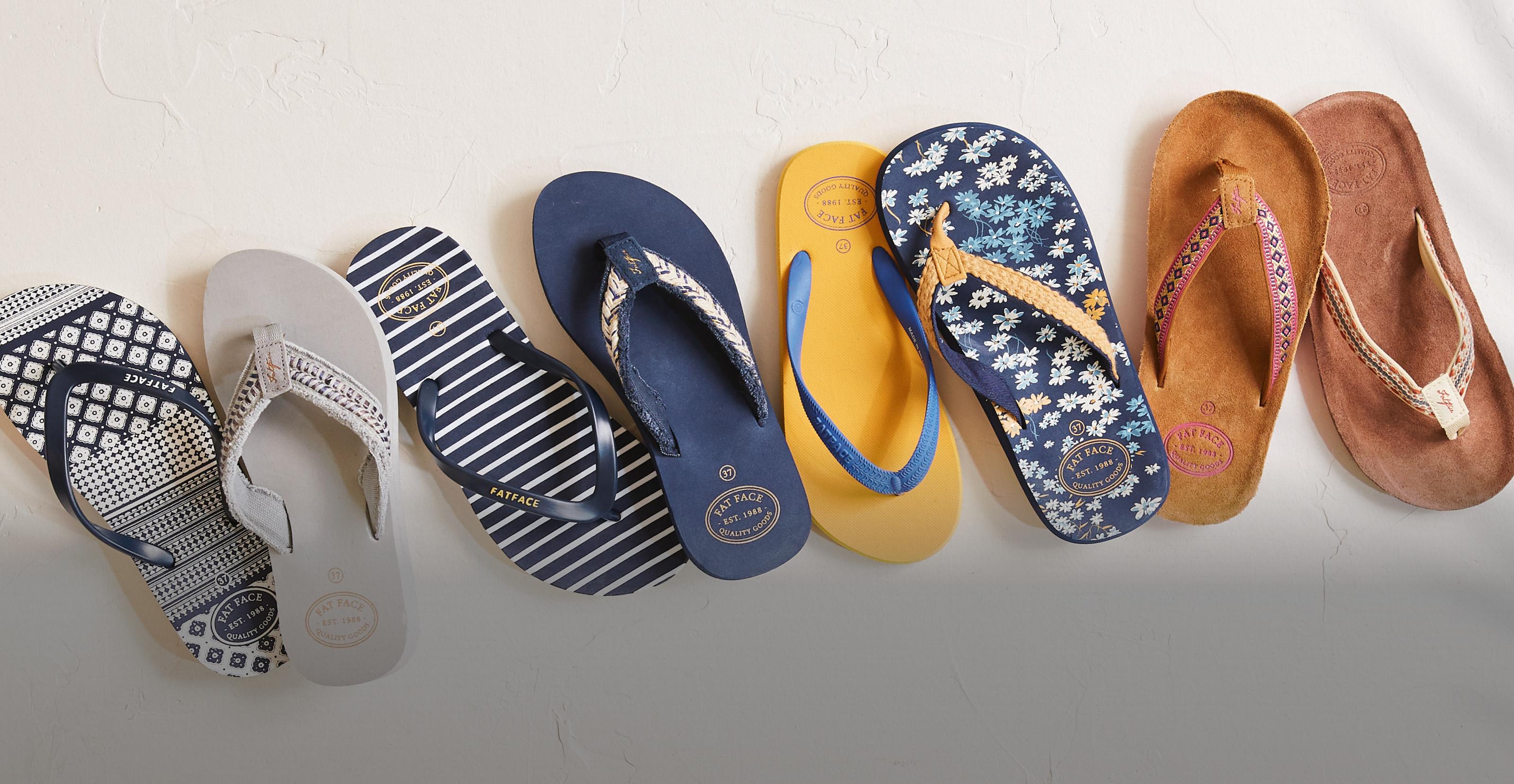 fat face flip flops womens