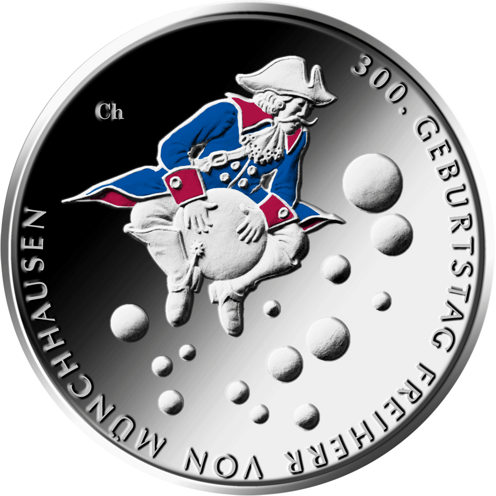 20 Euro Silber Münze BRD 2020 300. Geburtstag Freiherr von Münchhausen, PP - münzen-gü0