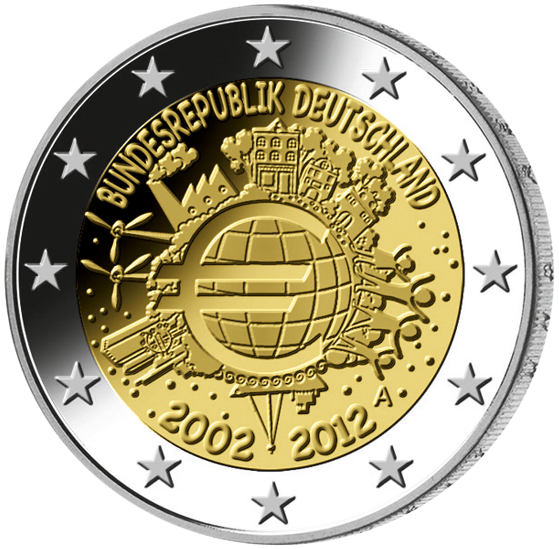 2 Euro Bundesrepublik Deutschland 2002 Bis 2012 - De Autos Gallerie