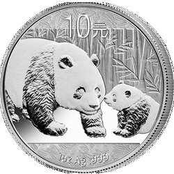 Panda-Münze aus China