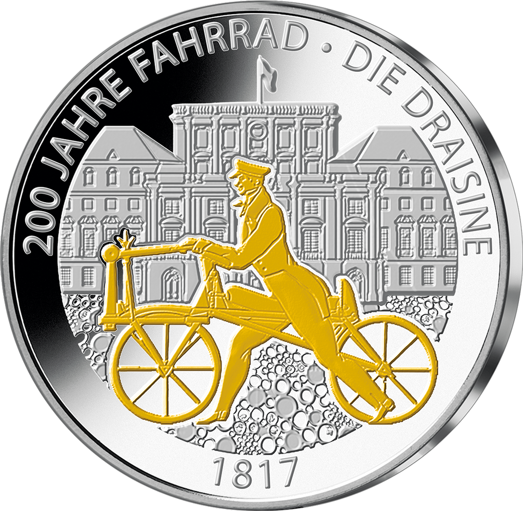 20-euro-münze fahrrad