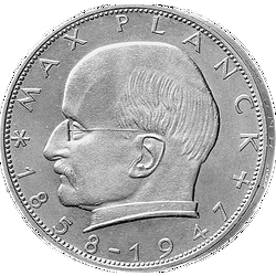 2 D-Mark Münze Max Planck