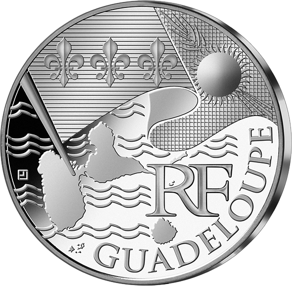 Monnaie de 10 Euros en argent «Guadeloupe» 2010 Société Française des Monnaies