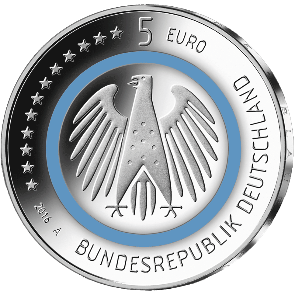 5EuroMünze mit Polymerring MDM