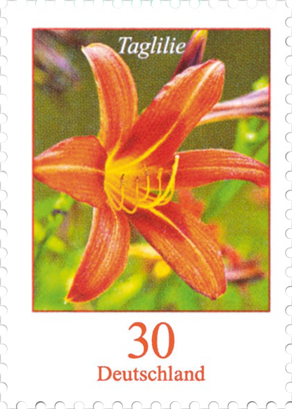 Briefmarke Taglilie https://www.borek.de/briefmarke-taglilie-10er-bogen