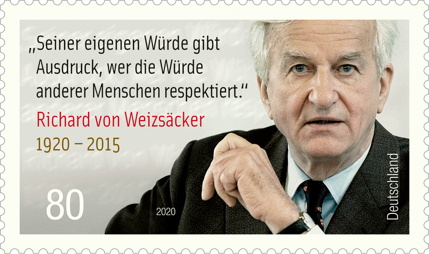 Briefmarke Richard von Weizsäcker https://www.borek.de/briefmarke-richard-von-weizsaecker