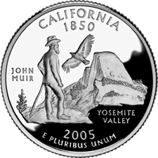 US Golden Quarters Coin Collection US State Quarters - California