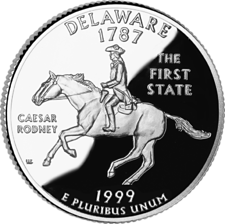 US Golden Quarters Coin Collection US State Quarters - Delaware