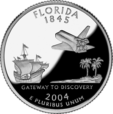 US Golden Quarters Coin Collection US State Quarters - Florida