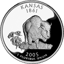US Golden Quarters Coin Collection US State Quarters - Kansas