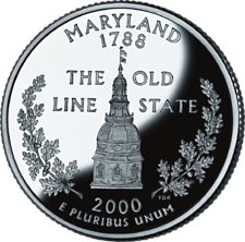 US Golden Quarters Coin Collection US State Quarters - Maryland