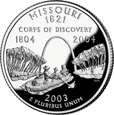 US Golden Quarters Coin Collection US State Quarters - Missouri