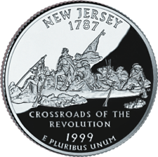 US Golden Quarters Coin Collection US State Quarters - New Jersey