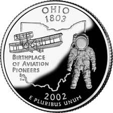 US Golden Quarters Coin Collection US State Quarters - Ohio