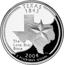 US Golden Quarters Coin Collection US State Quarters - Texas