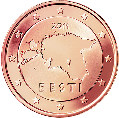 2 Euro-cent Estland Motivseite
