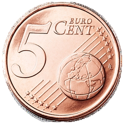5 Euro-Cent Münze Vorderseite