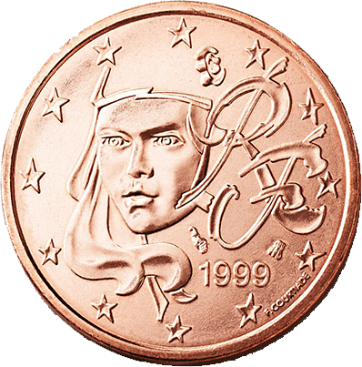 1 Euro-cent Frankreich Motivseite