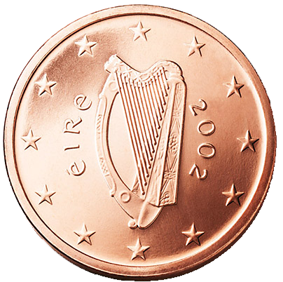 1 Euro-Cent Irland Motivseite