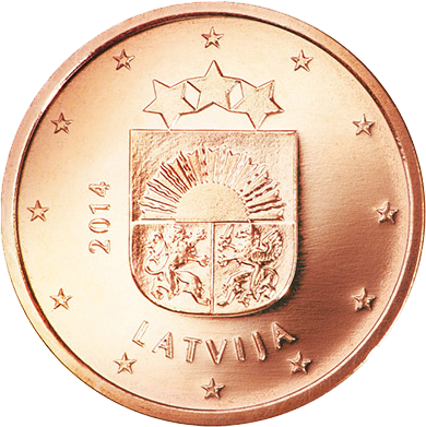 5 Euro-Cent Lettland Motivseite