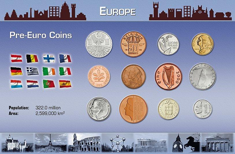 Die Letzten Nationalen Munzen Vor Der Euro Einfuhrung Munzen