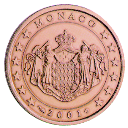 1 Euro-Cent Monaco Motivseite