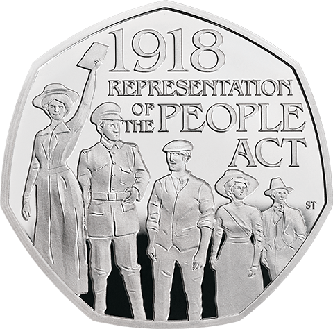  Representation  of the People Act 50p Silver Proof 2019 