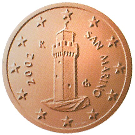 1 Euro-Cent San Marino Motivseite