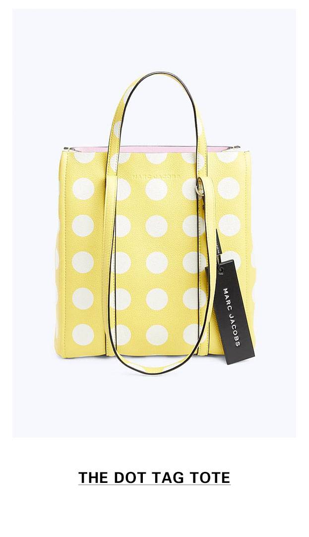 Dot Tag Tote - Yellow