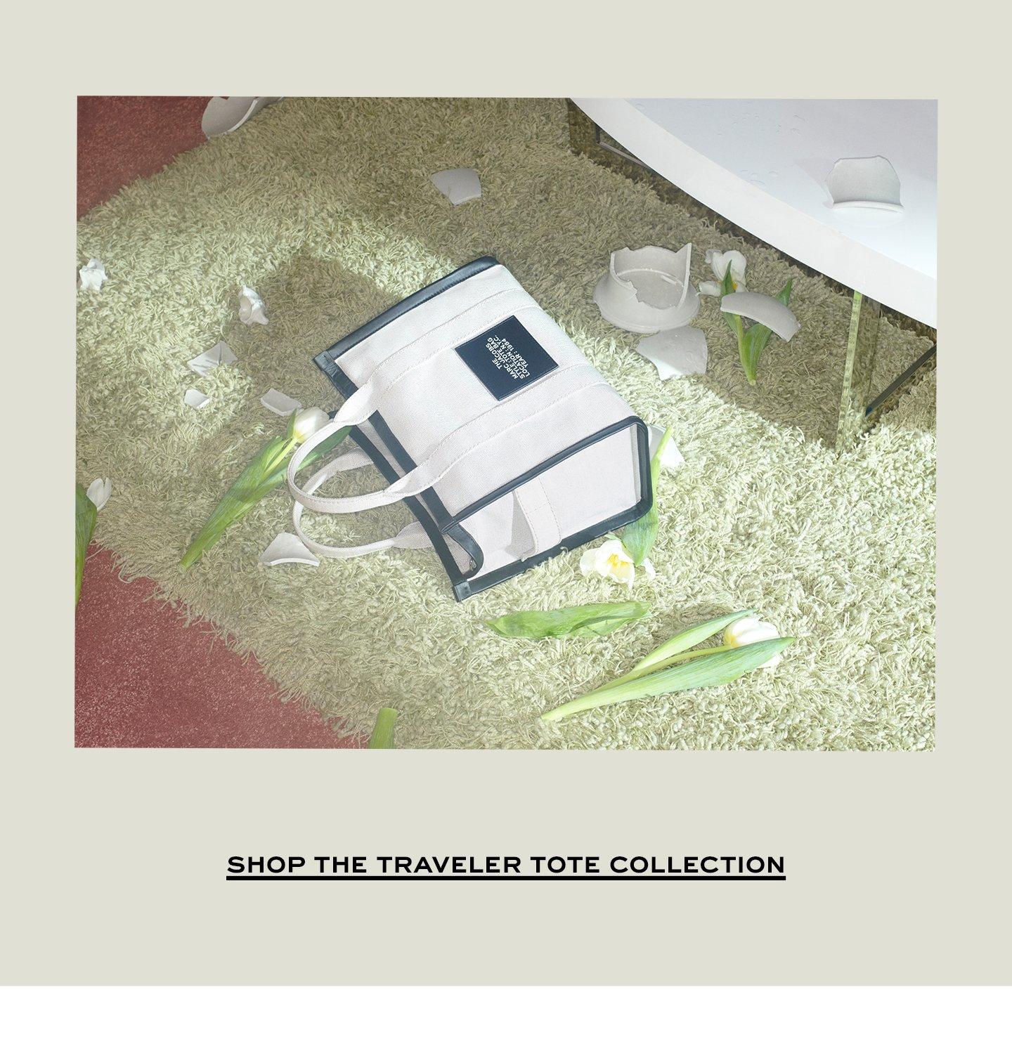 SHOP THE TRAVELER TOTE COLLECTION. 