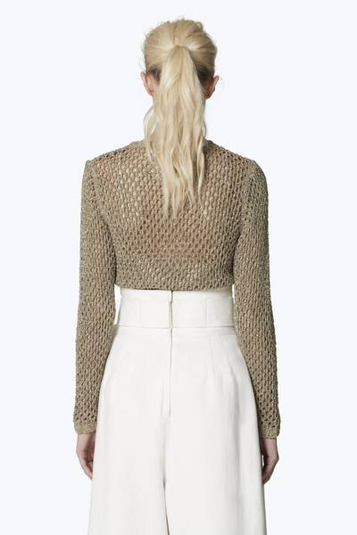Metallic Fishnet Sweater-Alternate view