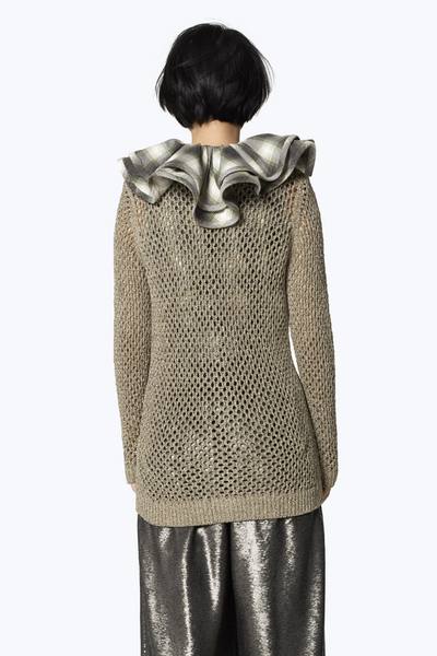 Metallic Wool-Blend Cardigan-Alternate view