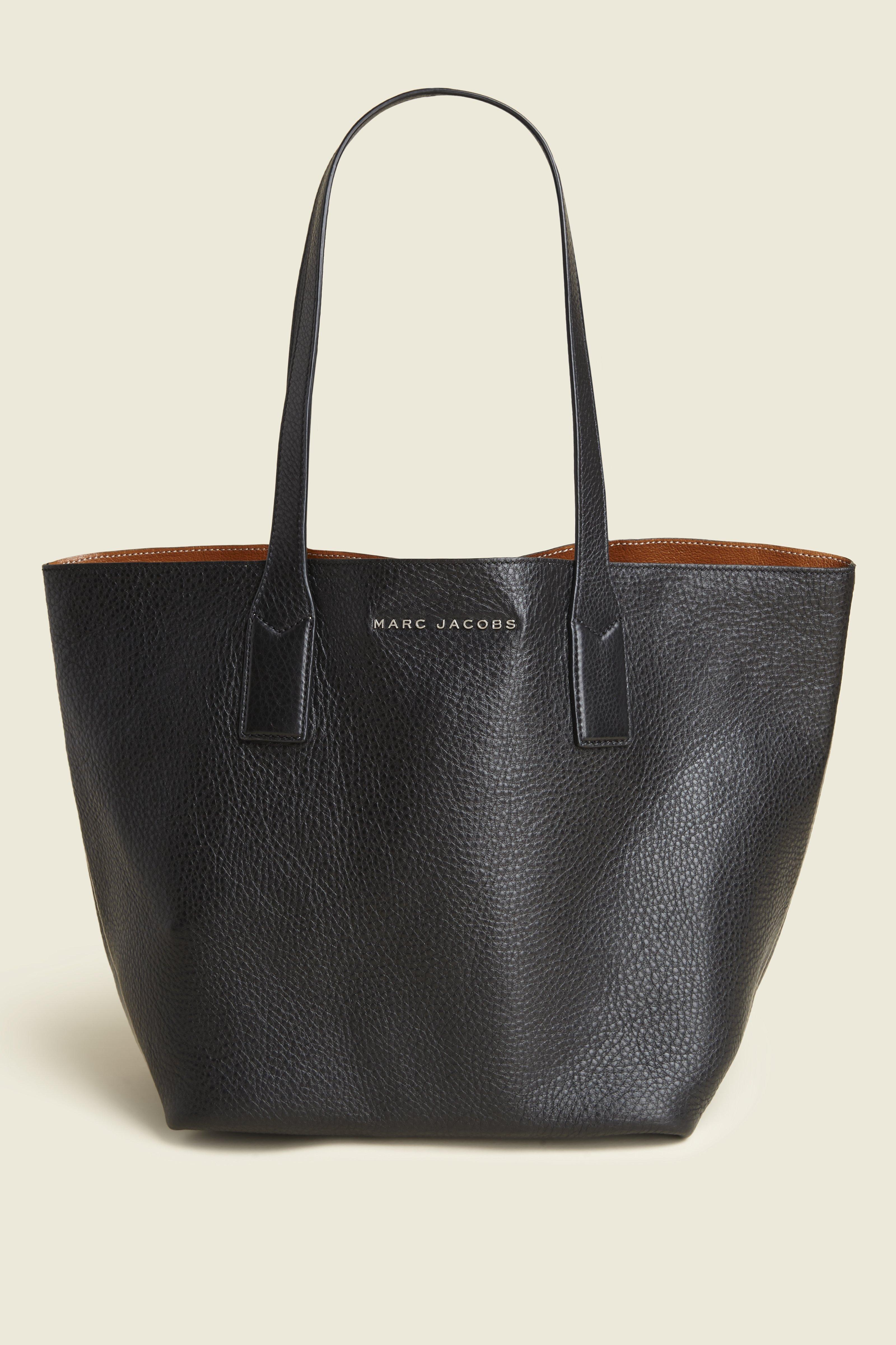 Marc Jacobs Wingman Leather Shopping Tote Bag In Black Multi | ModeSens