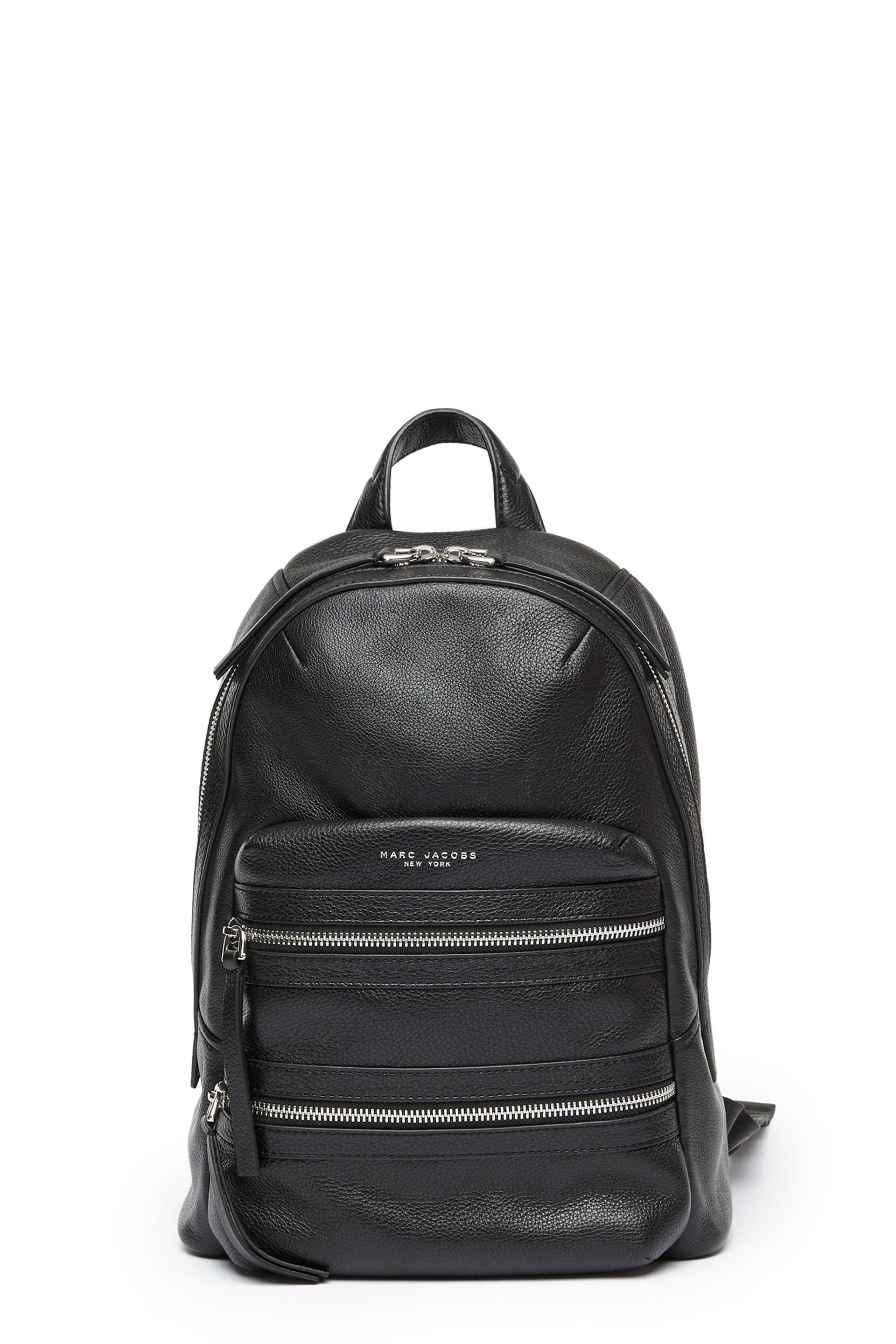 MARC JACOBS Biker Large Leather Backpack