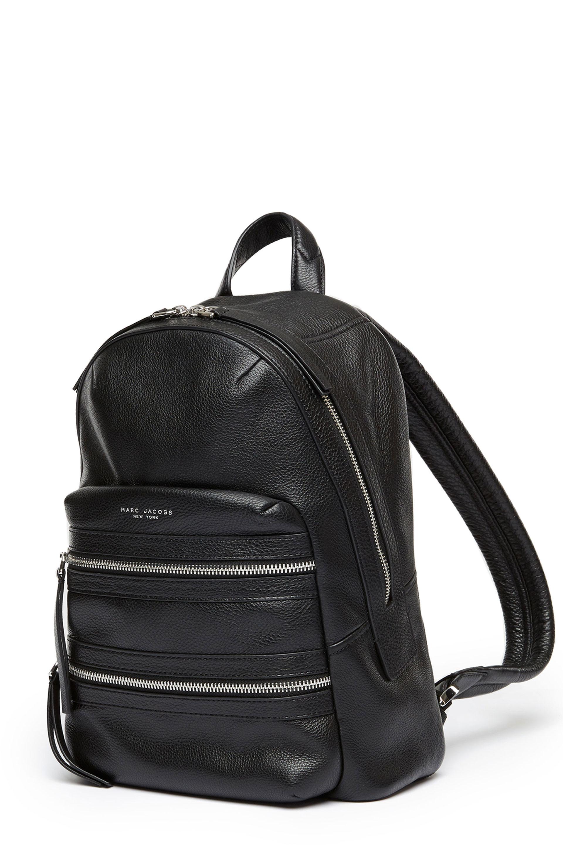 MARC JACOBS Biker Large Leather Backpack
