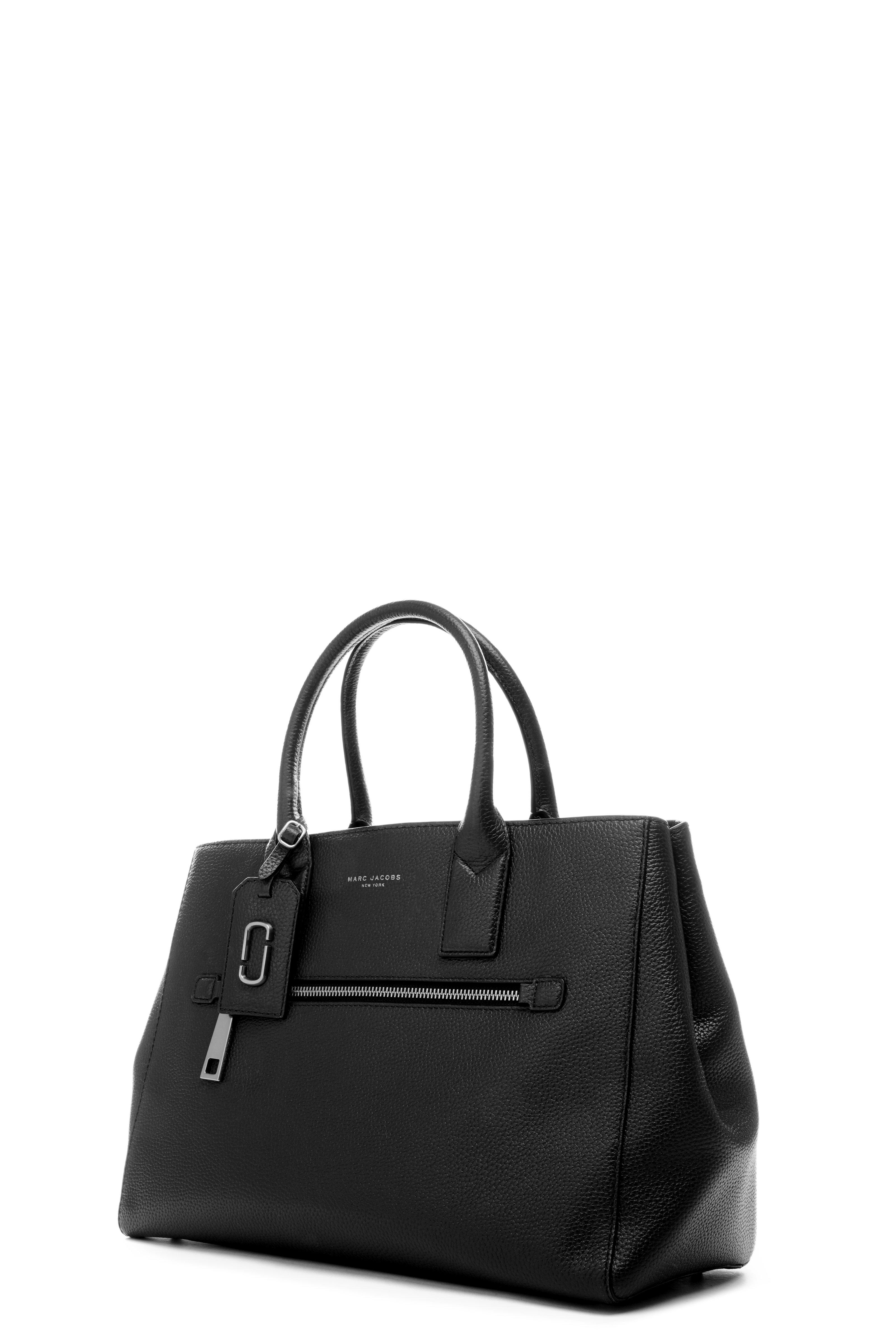 MARC JACOBS 'Gotham' East/West Pebbled Leather Tote in Black | ModeSens